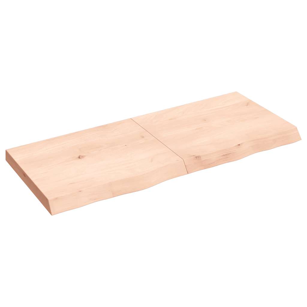 Dessus de table 120x50x(2-6) cm bois de chêne massif non traité - XIOS