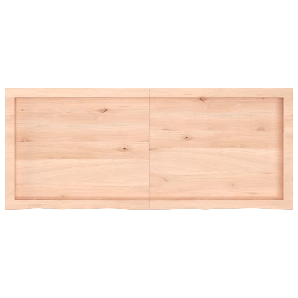 Dessus de table 120x50x(2-6) cm bois de chêne massif non traité - XIOS