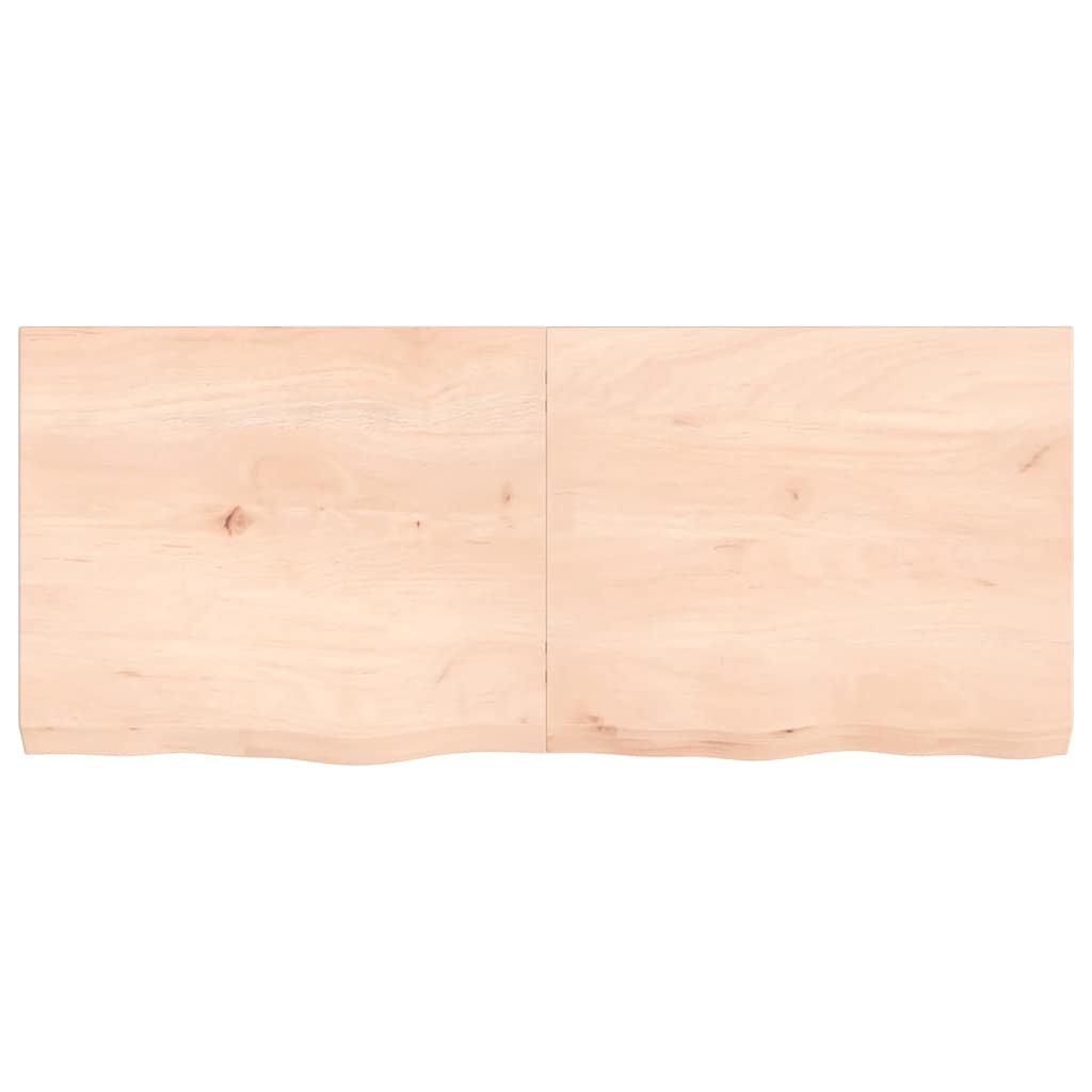 Dessus de table 120x50x(2-6) cm bois de chêne massif non traité - XIOS