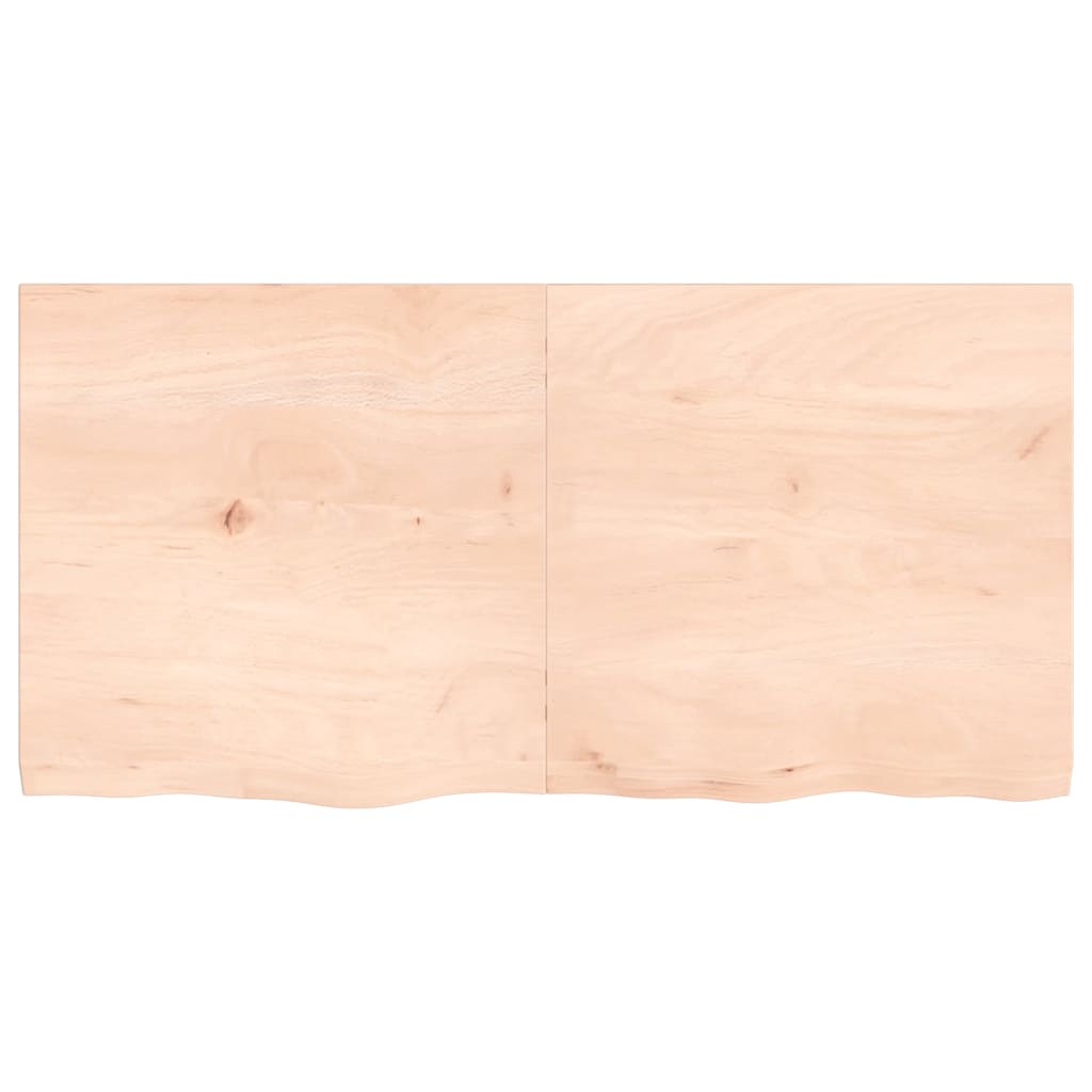 Dessus de table 120x60x(2-4) cm bois de chêne massif non traité - XIOS