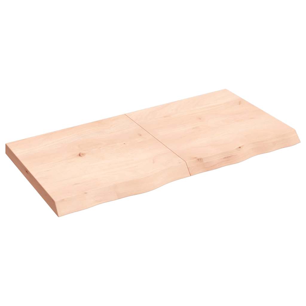 Dessus de table 120x60x(2-6) cm bois de chêne massif non traité - XIOS