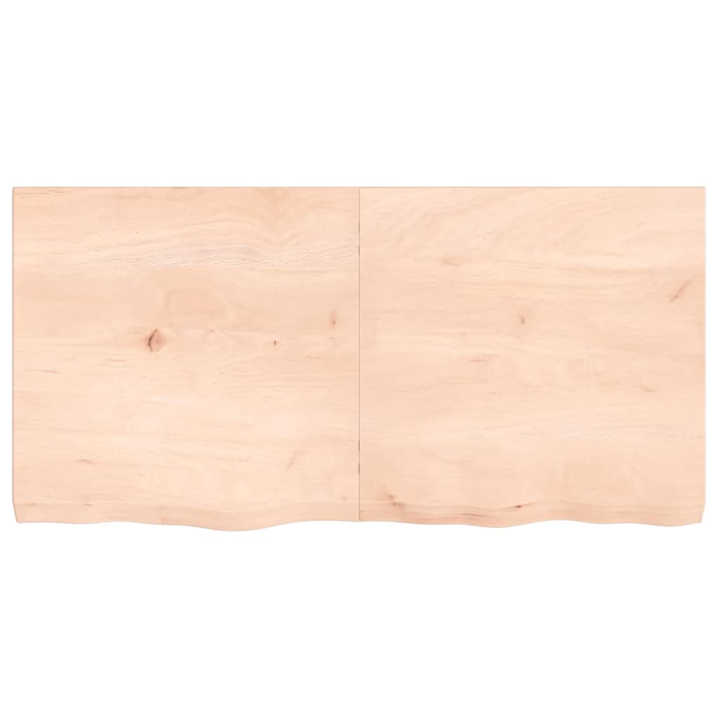 Dessus de table 120x60x(2-6) cm bois de chêne massif non traité - XIOS