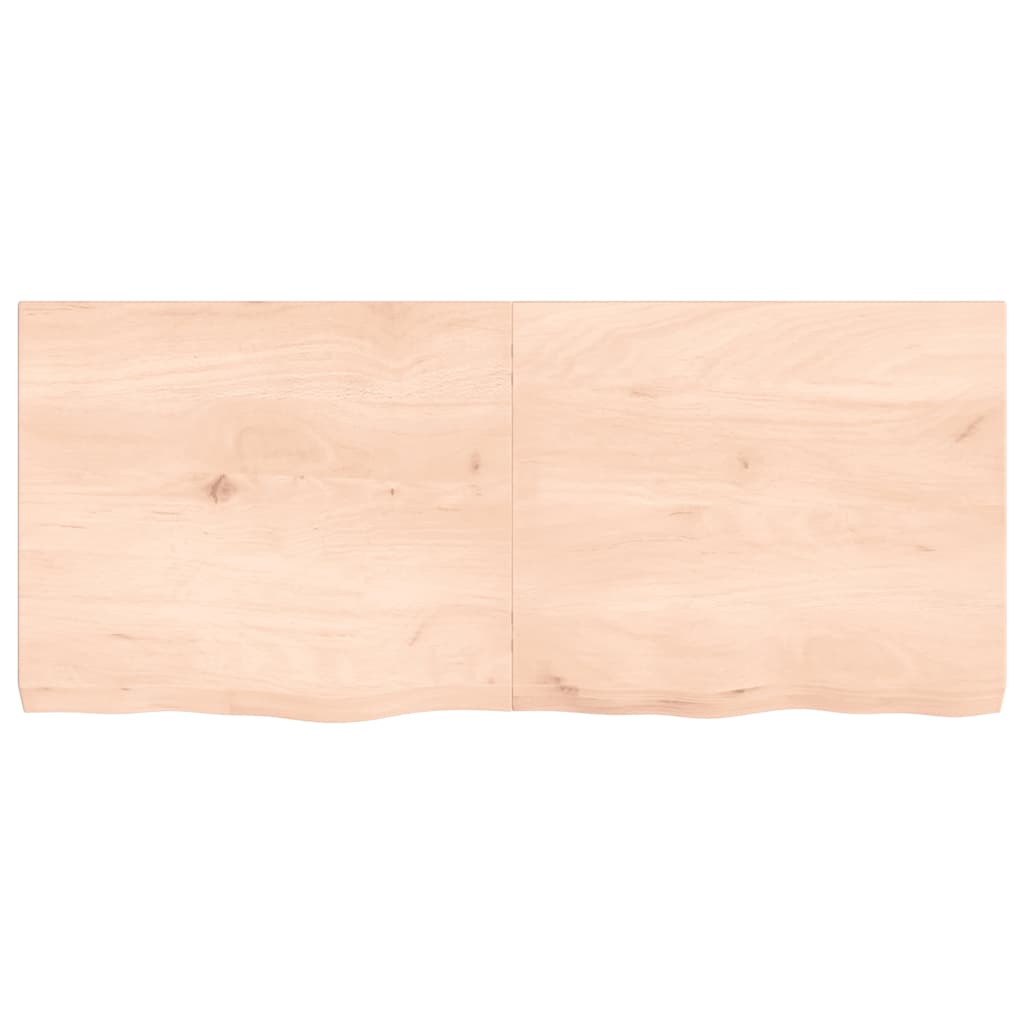 Dessus de table 140x60x(2-6) cm bois de chêne massif non traité - XIOS