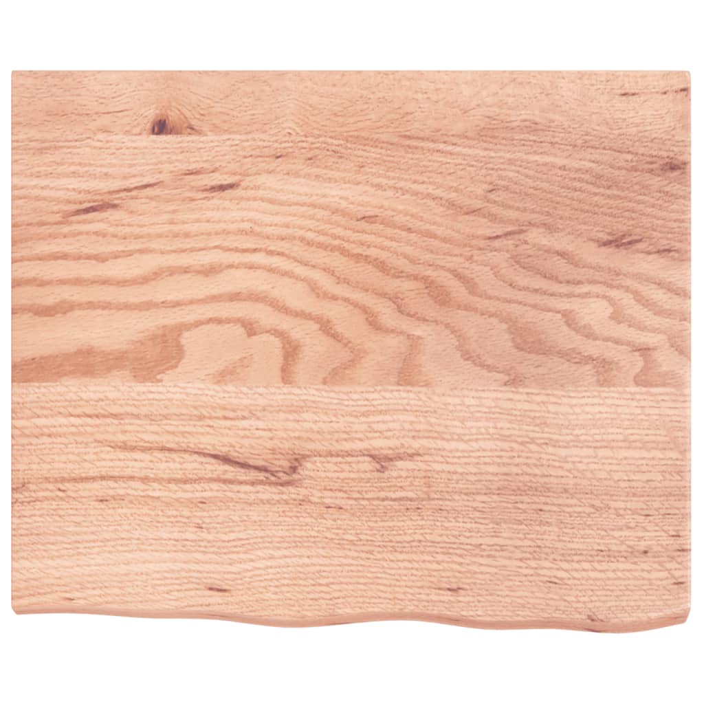 Dessus de table marron clair bois chêne massif traité - XIOS