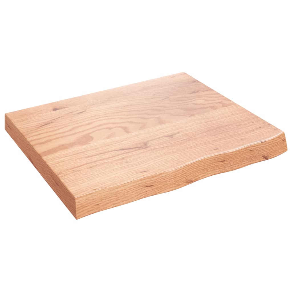 Dessus de table marron clair bois chêne massif traité - XIOS