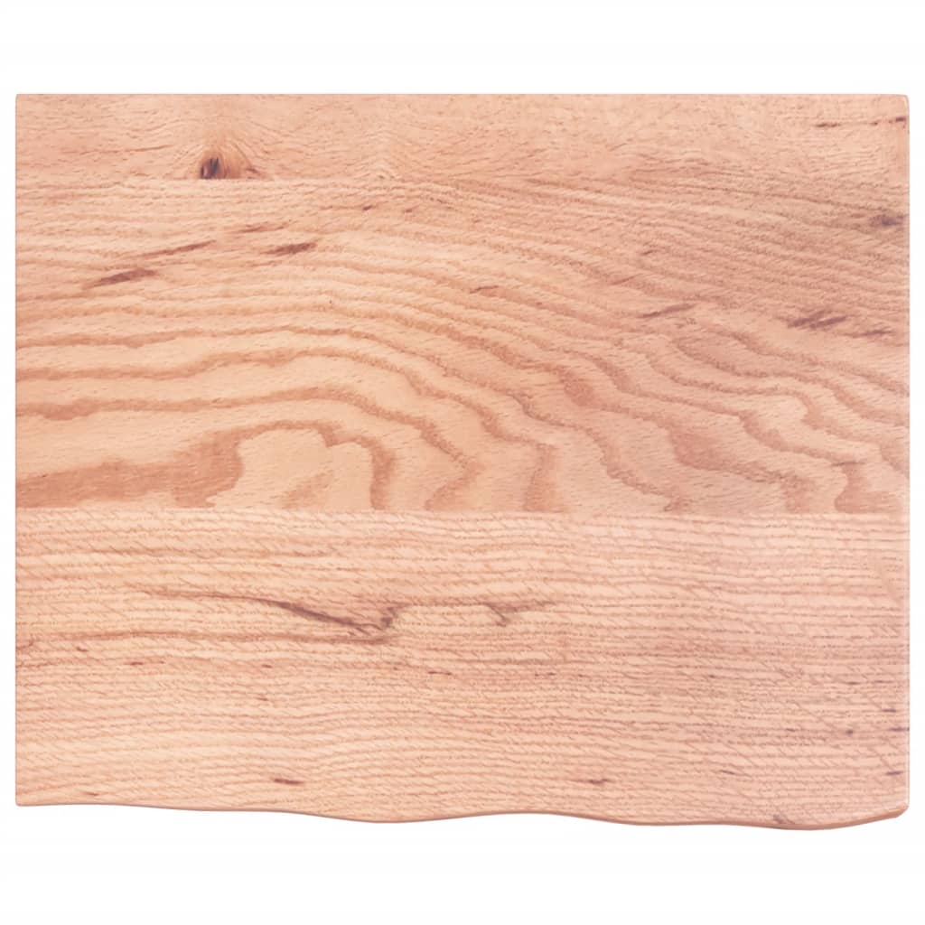 Dessus de table marron clair bois chêne massif traité - XIOS