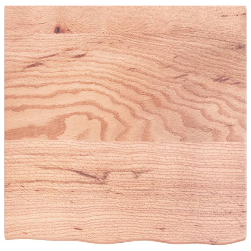 Dessus de table marron clair 60x60x2 cm bois chêne traité - XIOS
