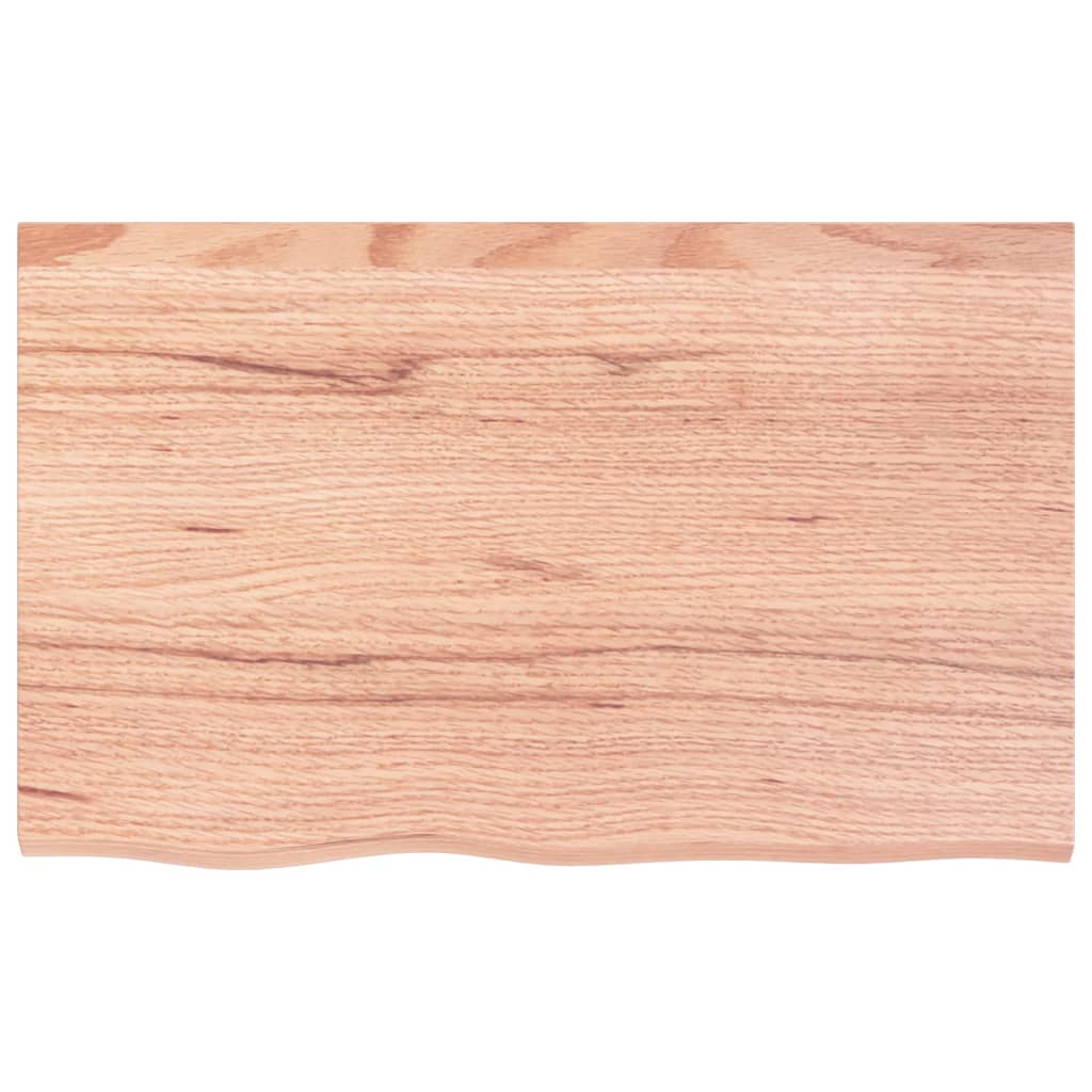 Dessus de table marron clair bois chêne massif traité - XIOS
