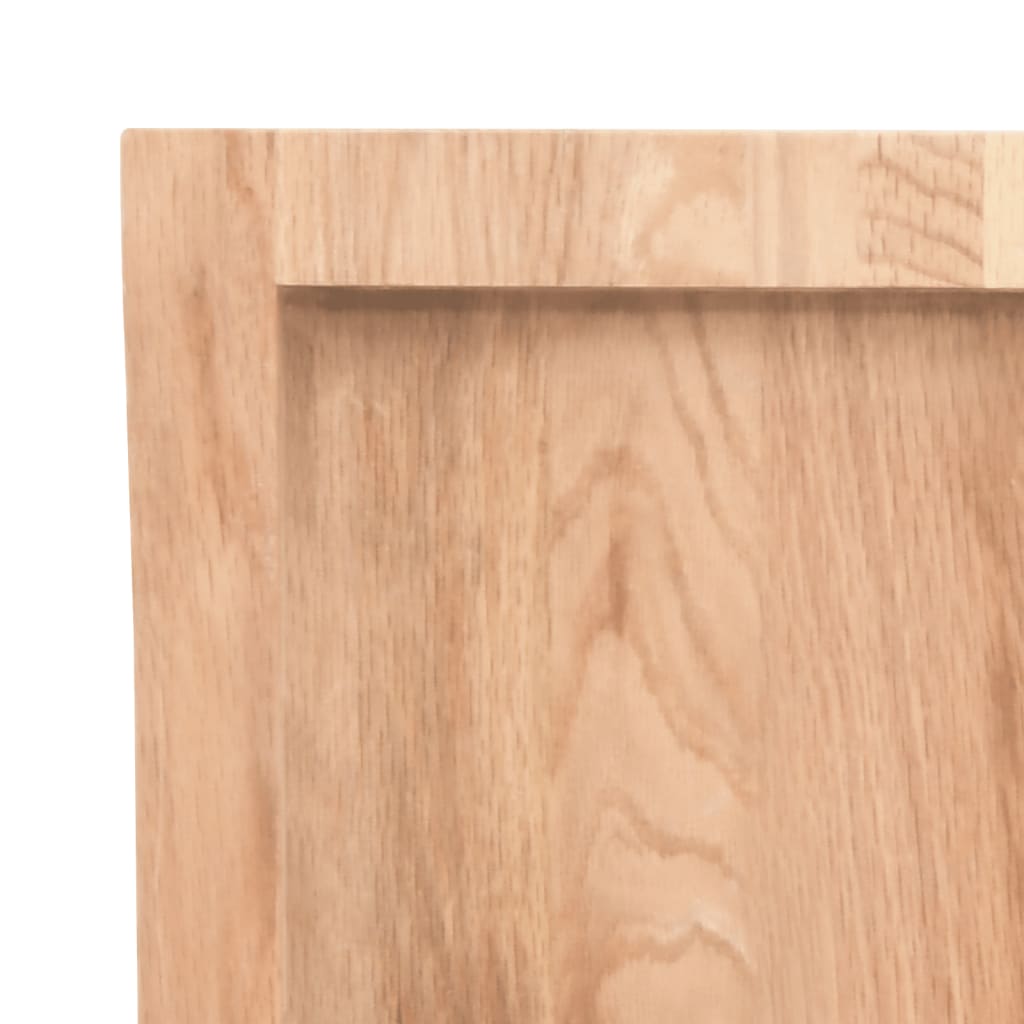 Dessus de table marron clair bois chêne massif traité - XIOS