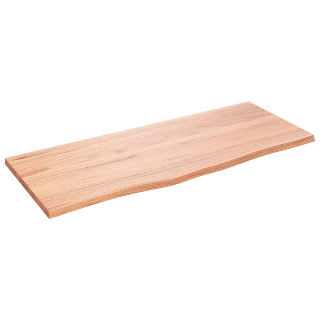 Dessus de table marron clair 100x40x2 cm bois chêne traité - XIOS