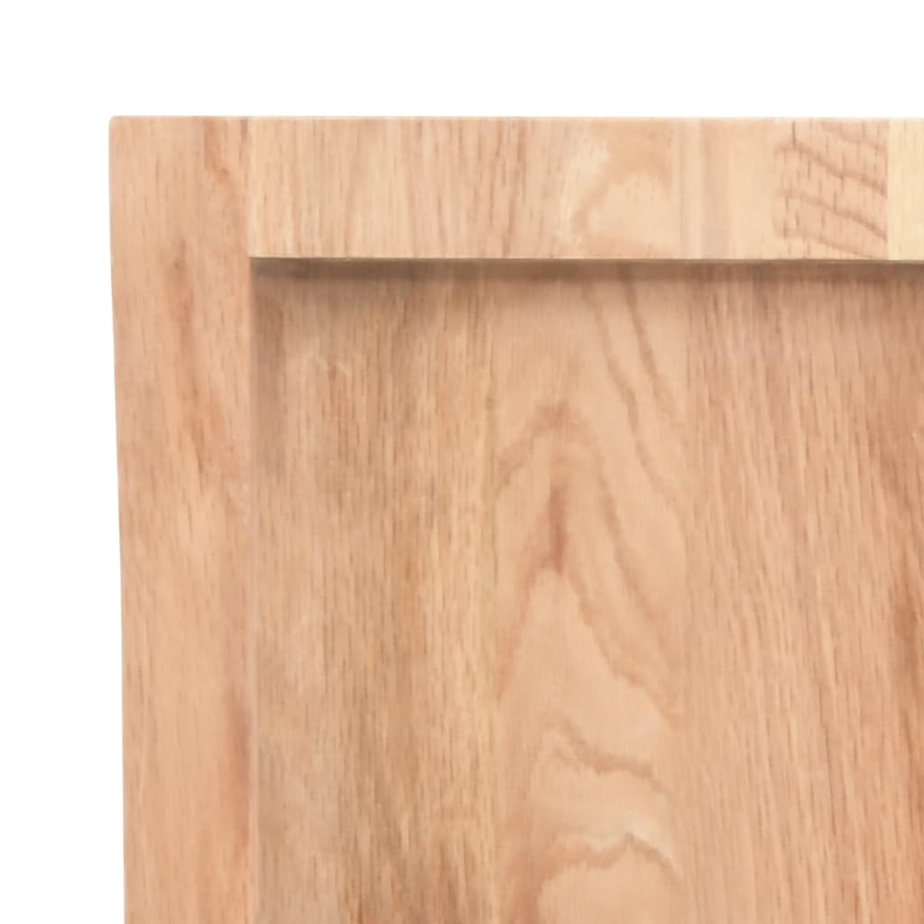 Dessus de table marron clair bois chêne massif traité - XIOS