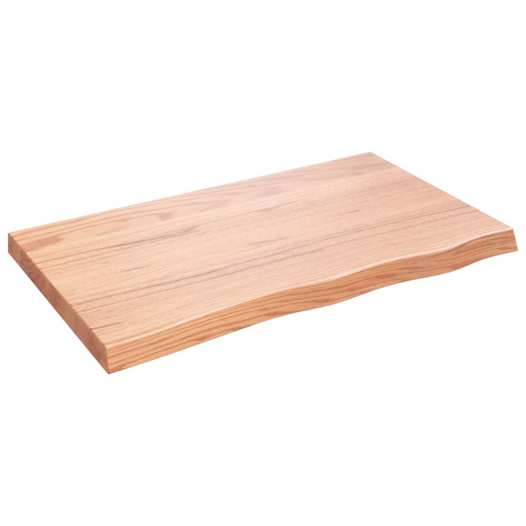 Dessus de table marron clair bois chêne massif traité - XIOS