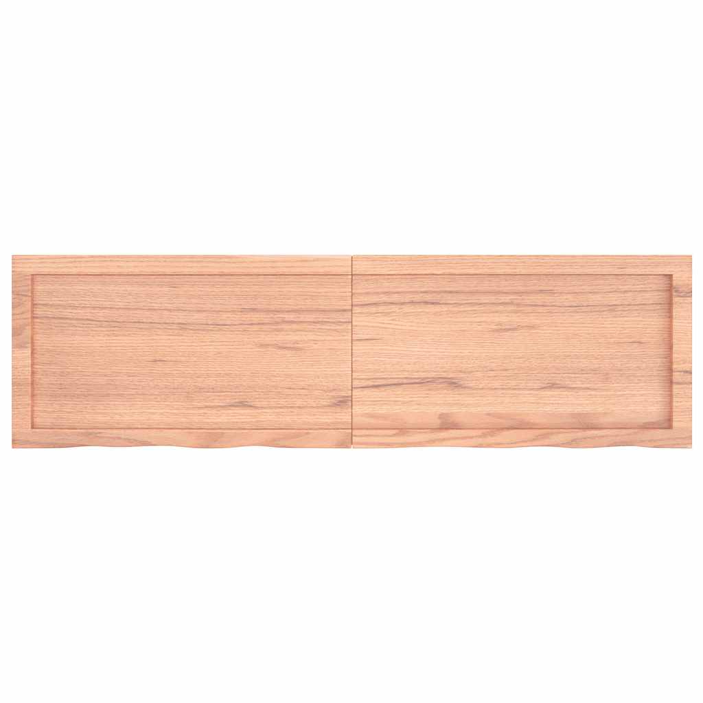 Dessus de table marron clair bois chêne massif traité - XIOS
