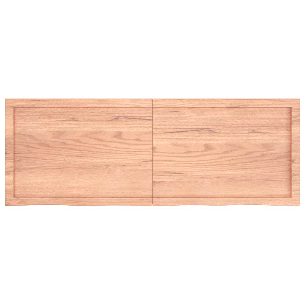 Dessus de table marron clair bois chêne massif traité - XIOS