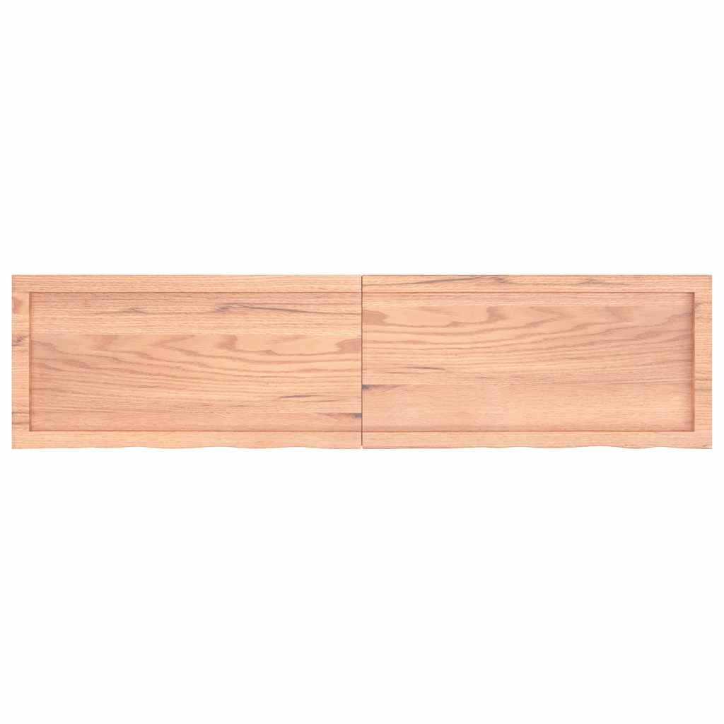 Dessus de table marron clair bois chêne massif traité - XIOS