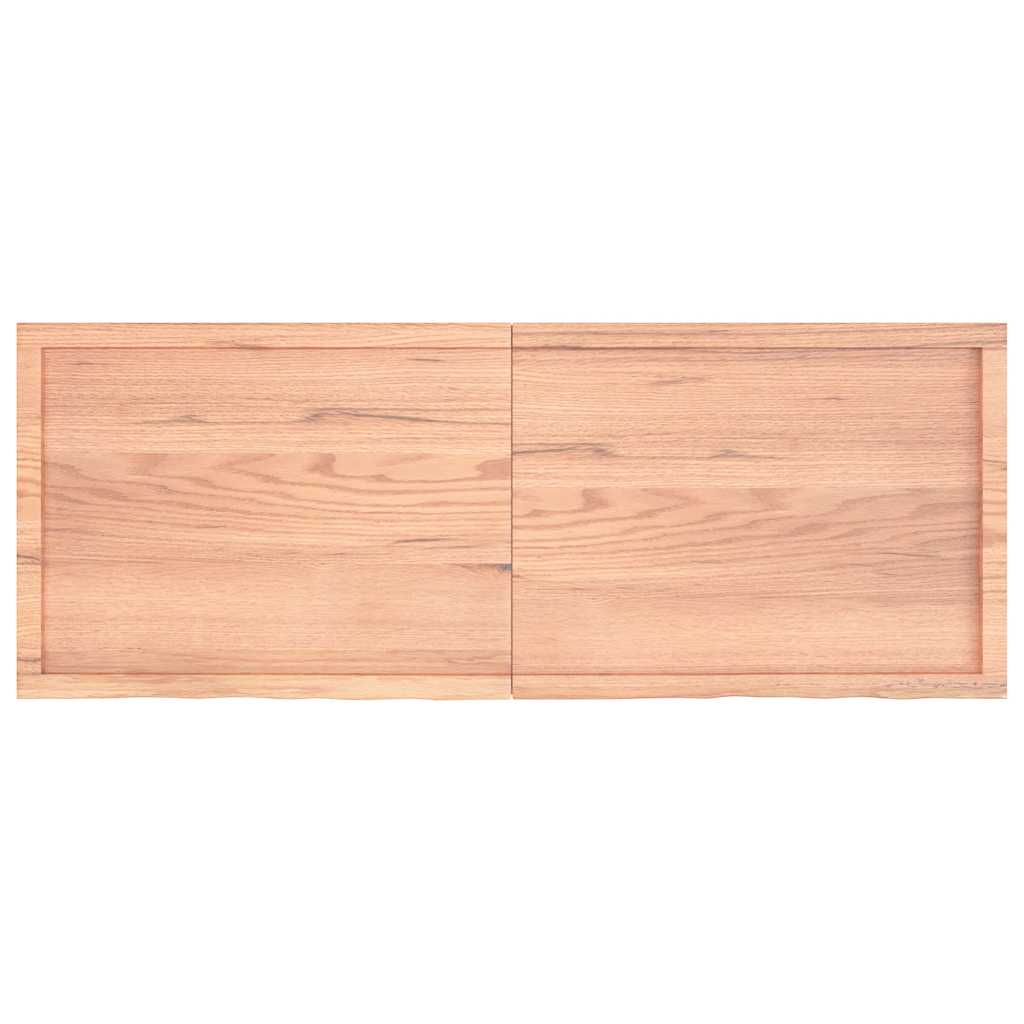 Dessus de table marron clair bois chêne massif traité - XIOS