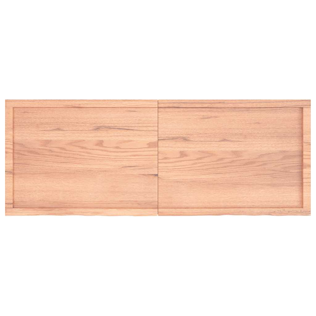 Dessus de table marron clair bois chêne massif traité - XIOS