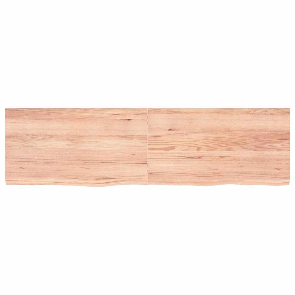 Dessus de table marron clair bois chêne massif traité - XIOS