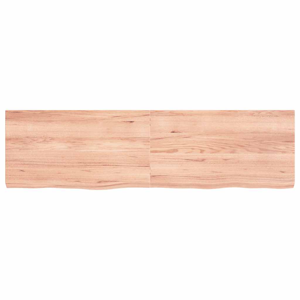 Dessus de table marron clair bois chêne massif traité - XIOS