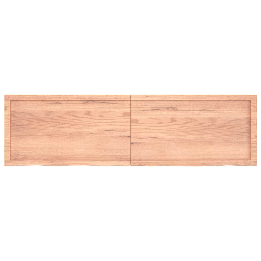 Dessus de table marron clair bois chêne massif traité - XIOS
