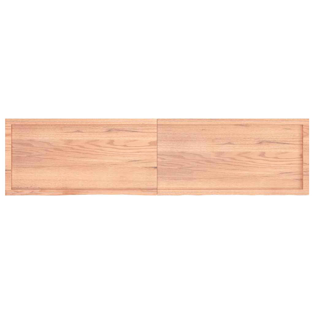 Dessus de table marron clair bois chêne massif traité - XIOS