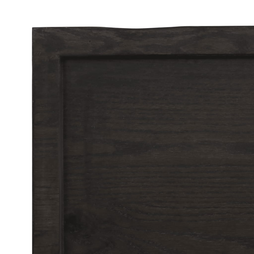 Dessus de table marron foncé bois chêne massif traité - XIOS