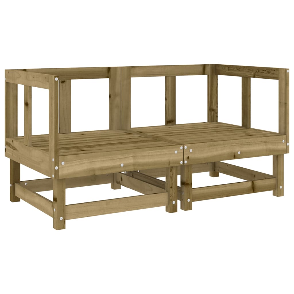 Salon de jardin 7 pcs bois de pin imprégné