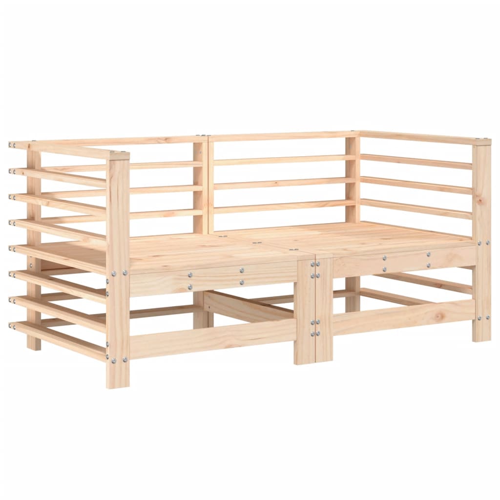 Salon de jardin 7 pcs Bois de pin massif
