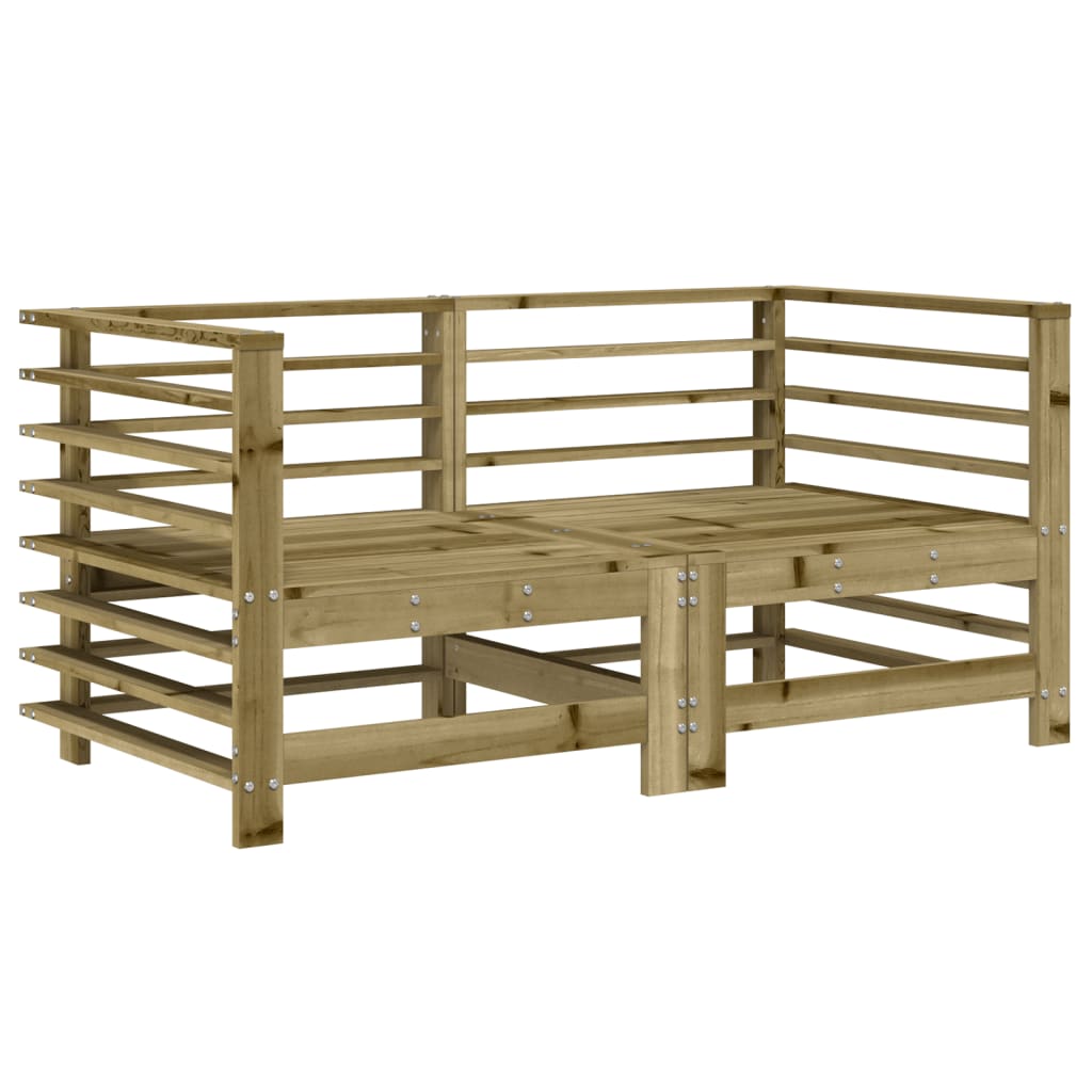 Salon de jardin 7 pcs bois de pin imprégné