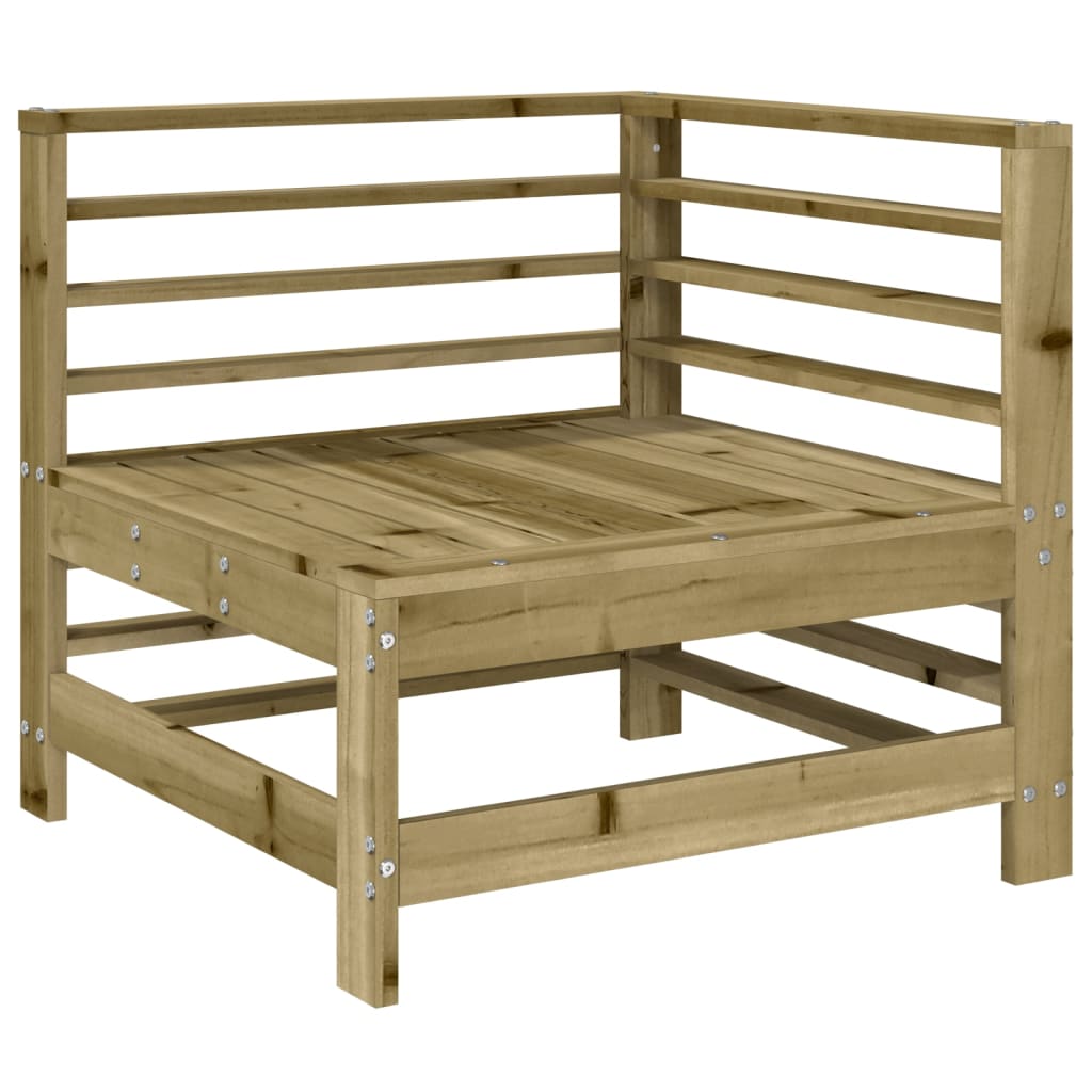 Salon de jardin 8 pcs bois de pin imprégné