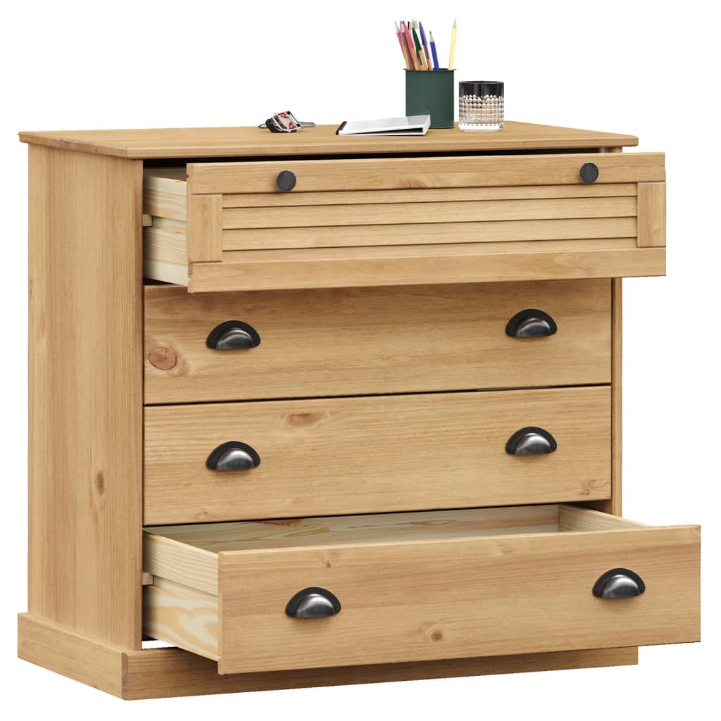 Commode VIGO 80x40x76 cm bois massif de pin - XIOS