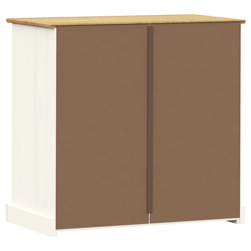 Commode VIGO blanc 80x40x76 cm bois massif de pin - XIOS