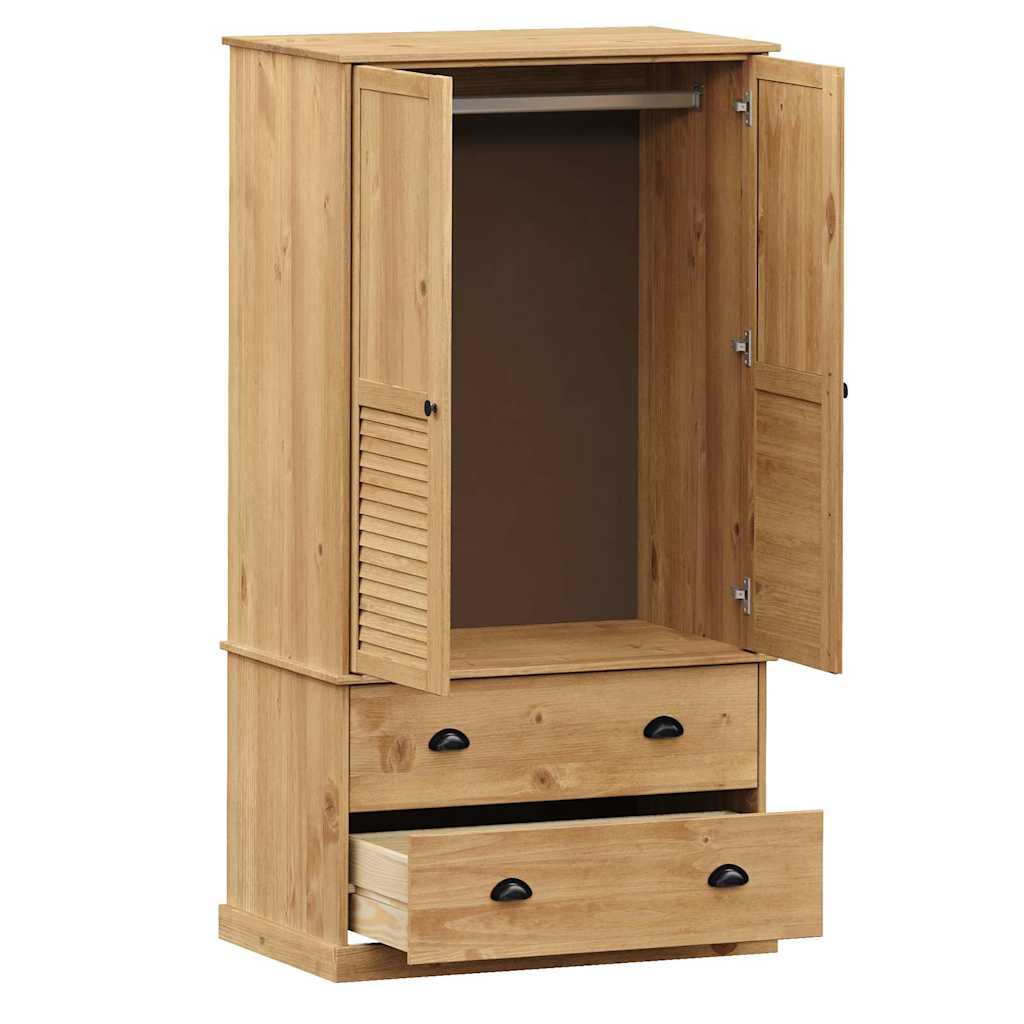 Garde-robe VIGO 90x55x170 cm bois massif de pin - XIOS