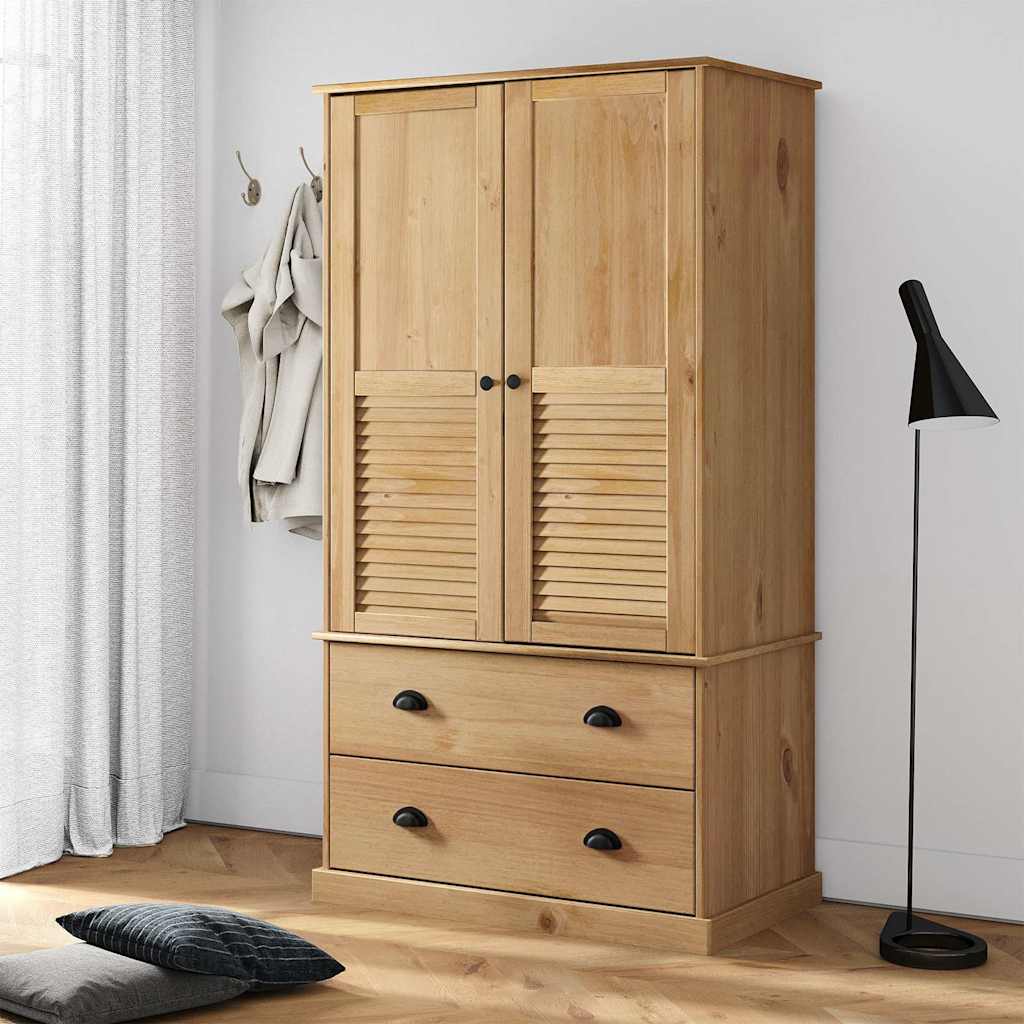 Garde-robe VIGO 90x55x170 cm bois massif de pin - XIOS