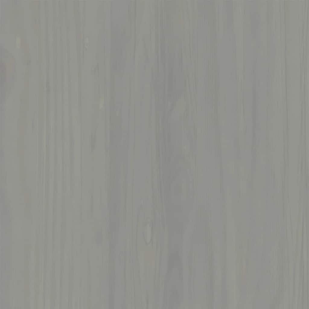 Garde-robe VIGO gris 90x55x170 cm bois massif de pin