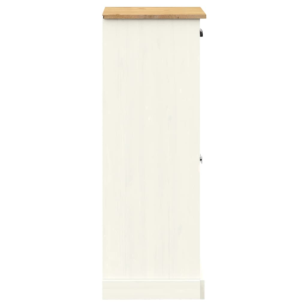Armoire à chaussures VIGO blanc 60x35x96 cm bois massif de pin - XIOS