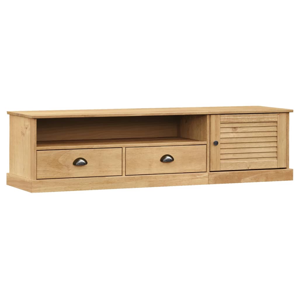 Meuble TV VIGO 156x40x40 cm bois massif de pin - XIOS