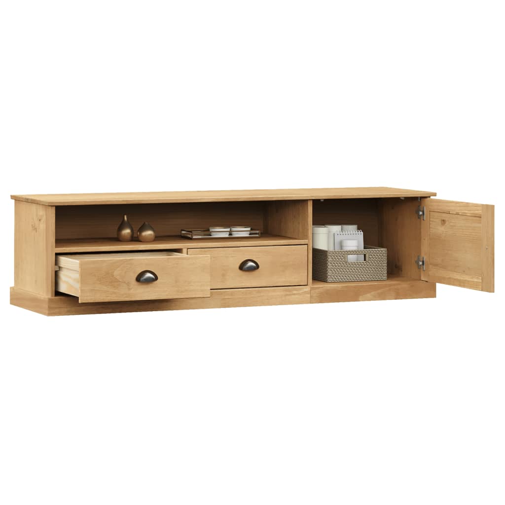Meuble TV VIGO 156x40x40 cm bois massif de pin - XIOS