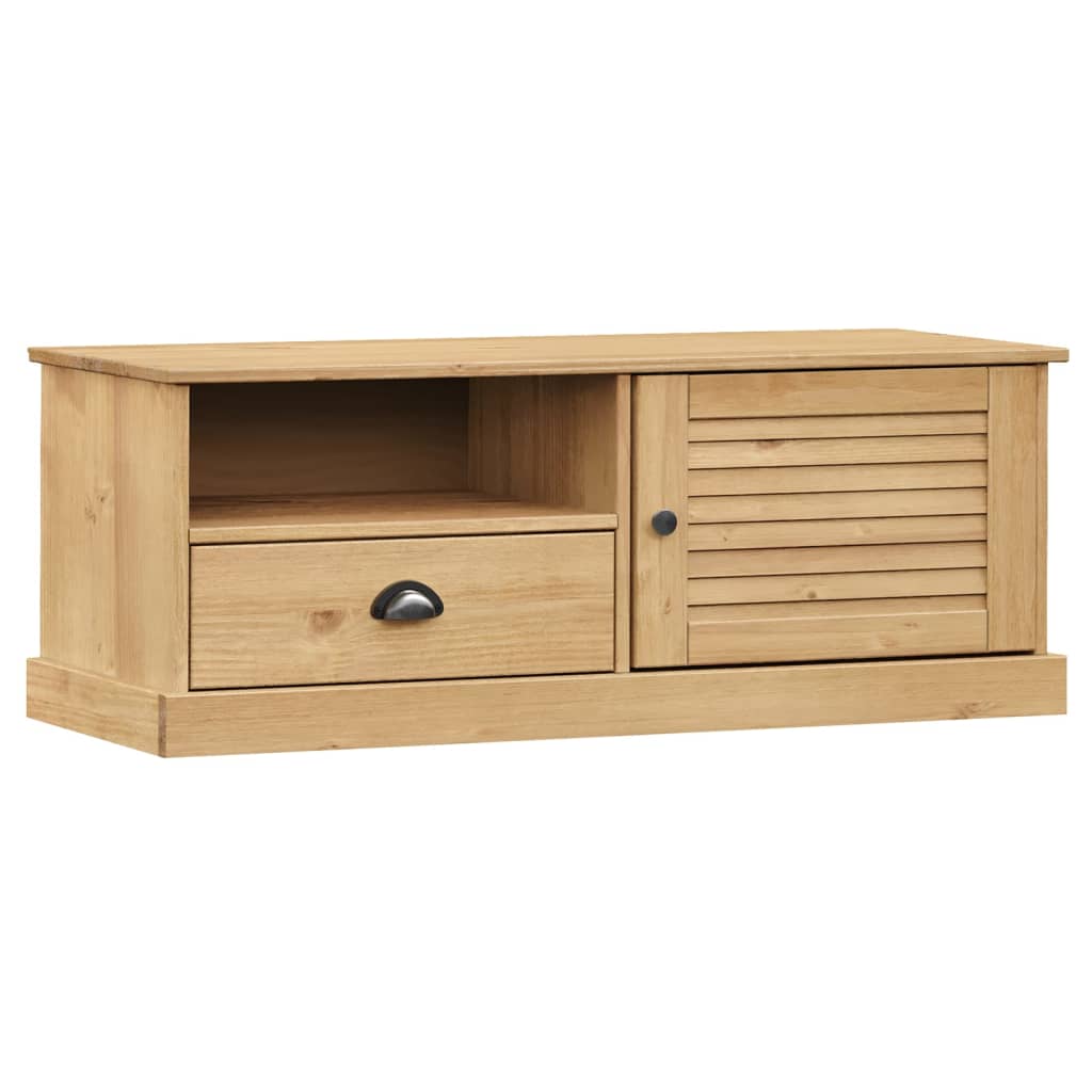 Meuble TV VIGO 106x40x40 cm bois massif de pin - XIOS