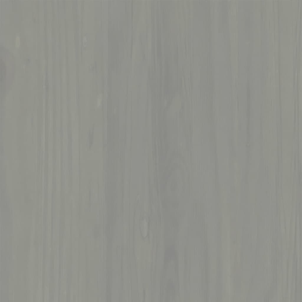 Banc à chaussures VIGO gris 106x35x45 cm bois massif de pin - XIOS