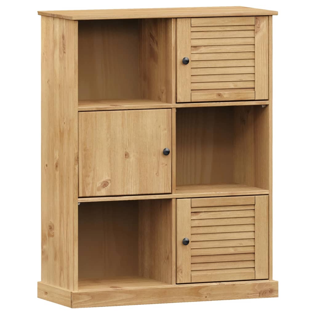 Bibliothèque VIGO 90x35x114,5 cm bois massif de pin - XIOS