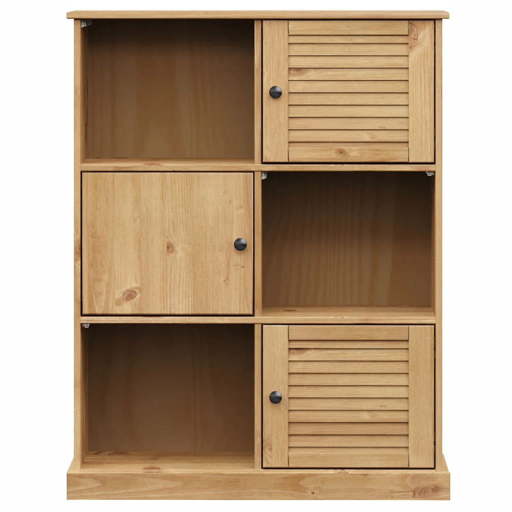 Bibliothèque VIGO 90x35x114,5 cm bois massif de pin - XIOS