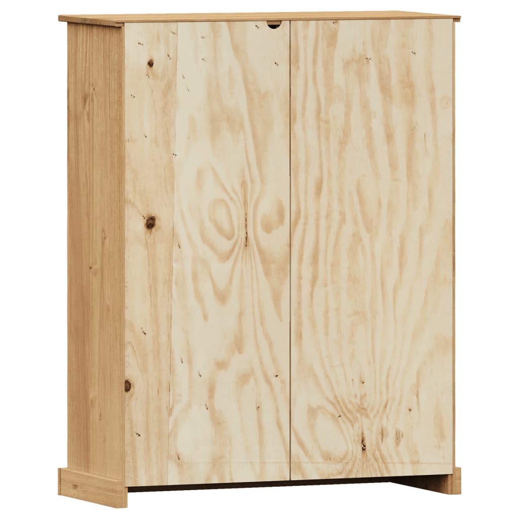 Bibliothèque VIGO 90x35x114,5 cm bois massif de pin - XIOS