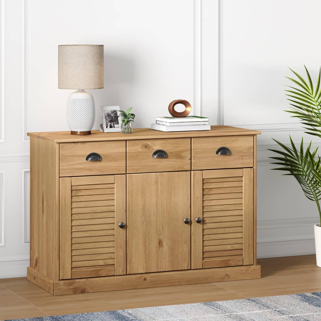 Buffet avec tiroirs VIGO 113x40x75 cm bois massif de pin - XIOS