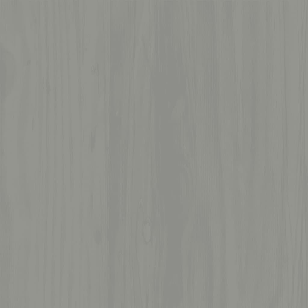 Vitrine en verre VIGO gris 85x35x170 cm bois massif de pin - XIOS