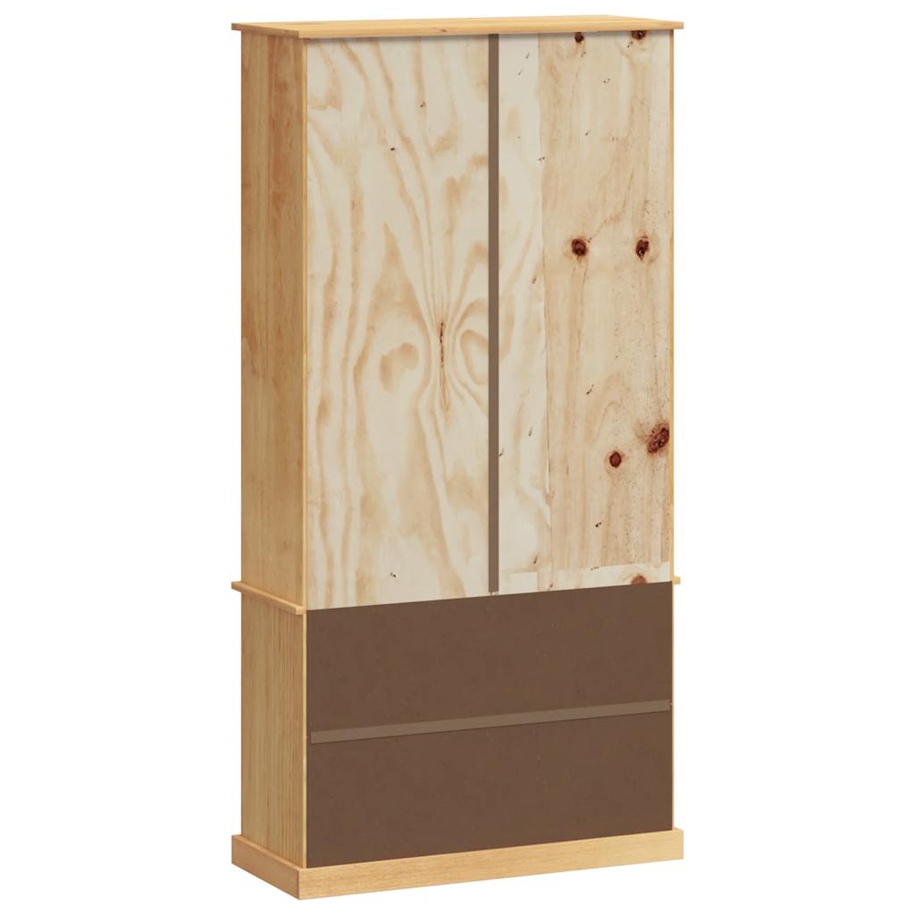 Bibliothèque VIGO 85x35x170 cm bois massif de pin - XIOS