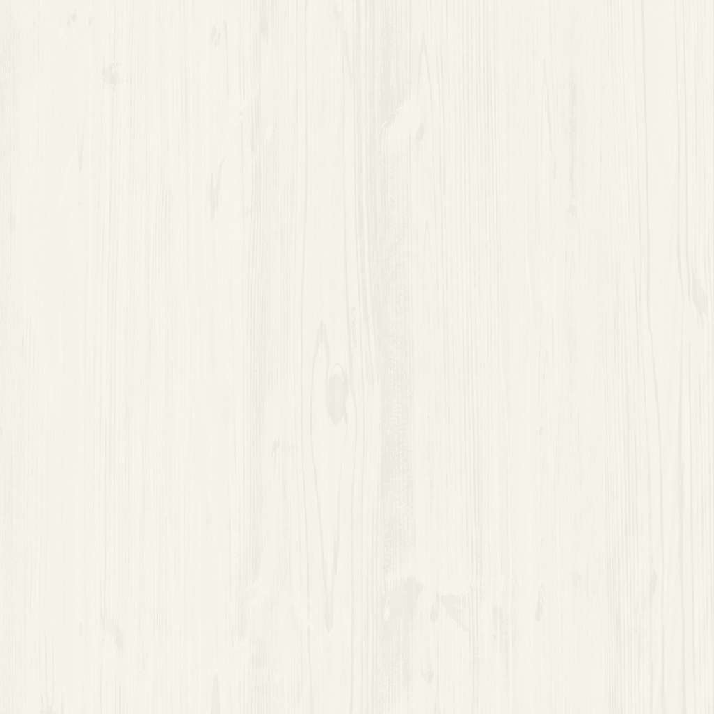 Bibliothèque VIGO blanc 85x35x170 cm bois massif de pin - XIOS