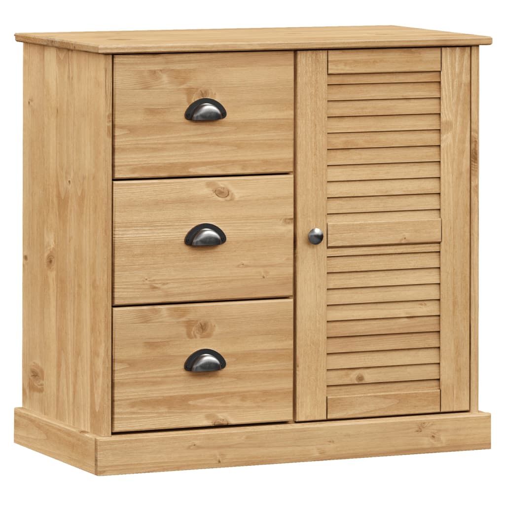 Buffet avec tiroirs VIGO 78x40x75 cm bois massif de pin - XIOS