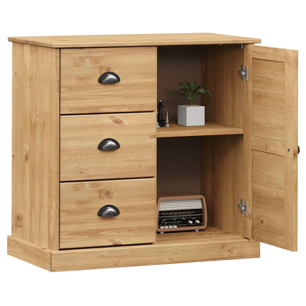 Buffet avec tiroirs VIGO 78x40x75 cm bois massif de pin - XIOS