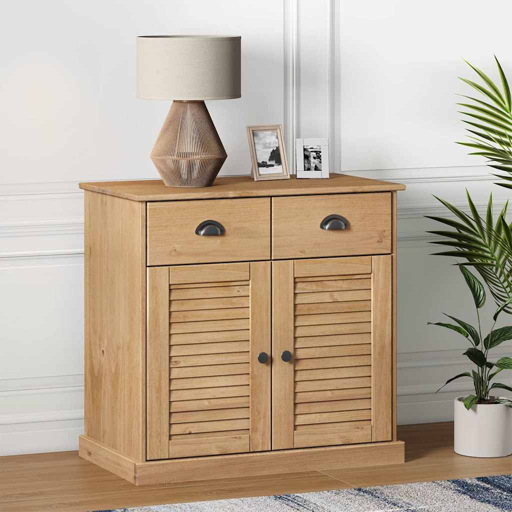 Buffet avec tiroirs VIGO 78x40x75 cm bois massif de pin - XIOS